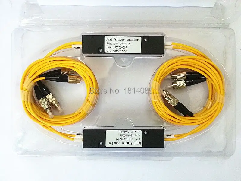Hot Sale 10 Pieces/lot 3.0mm 2x2 50:50 Coupling ratio SM Dual Window Fiber optic Splitter with FC/UPC FBT2x2Splitter
Hot Sale 10 Pieces/lot 3.0mm 2x2 50:50 Coupling ratio SM Dual Window Fiber optic Splitter with FC/UPC FBT2x2Splitter