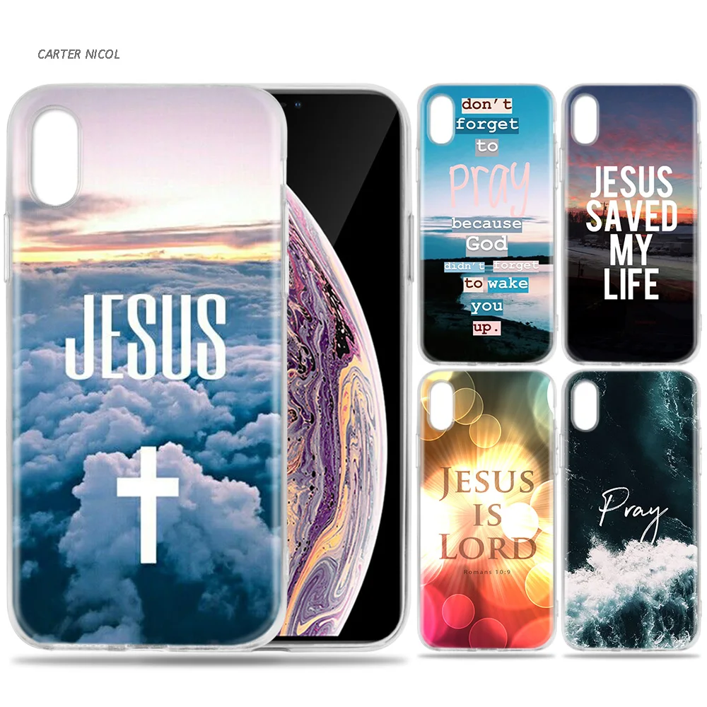 Case for iPhone 7 8 6 6s Plus 5 5S SE 5C X XS MAX XR Silicone Coque Cases Cover God Jesus Pray
Case for iPhone 7 8 6 6s Plus 5 5S SE 5C X XS MAX XR Silicone Coque Cases Cover God Jesus Pray