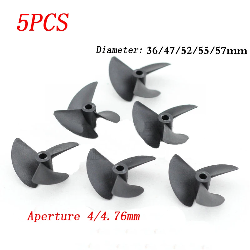 5PCS/LOT 3 Blades Propeller Aperture 4/4.76mm Diameter 36/47/52/55/57mm Nylon Paddle Prop Spare Parts for RC Boats Model
5PCS/LOT 3 Blades Propeller Aperture 4/4.76mm Diameter 36/47/52/55/57mm Nylon Paddle Prop Spare Parts for RC Boats Model