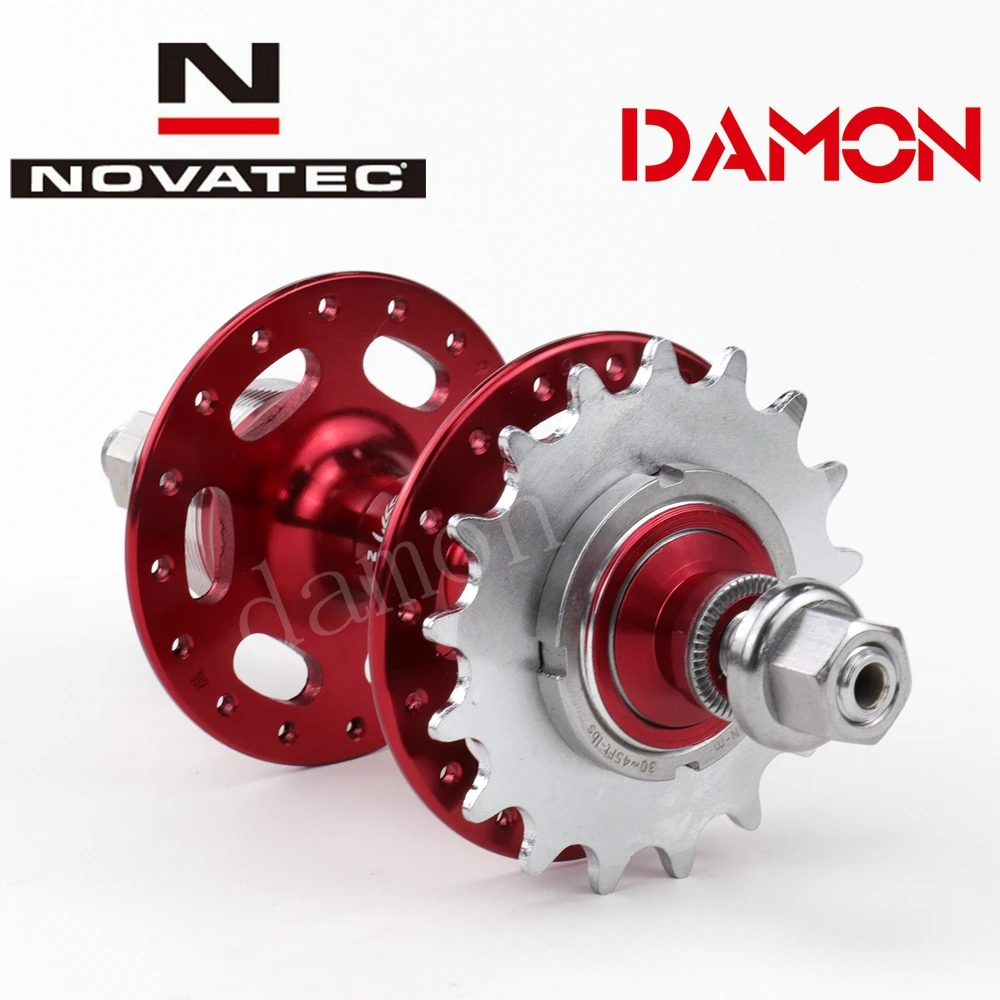 Novatec A185SBT A186SBT Fixed Gear 32H Bicycle Hub With Sprocket And Lock Nuts