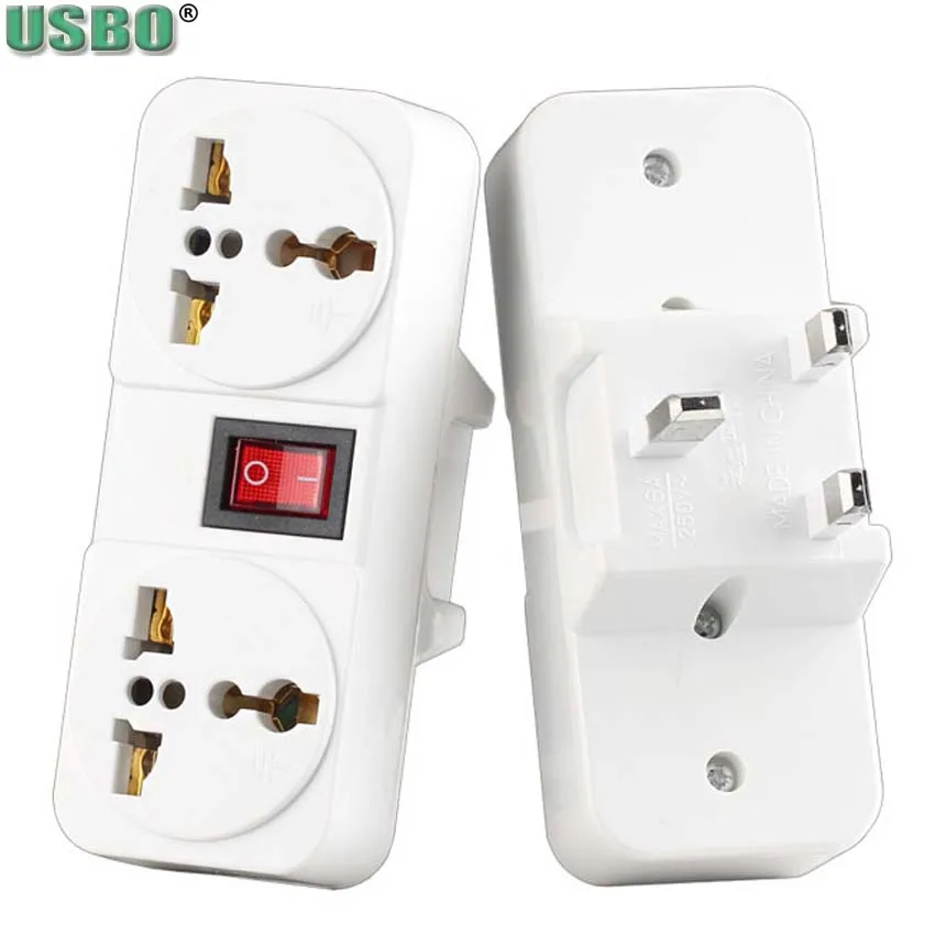 White Portable Universal Wall socket EU US UK extension socket 250V 6A 10A 125V power converter plug Adapter with on off switch
White Portable Universal Wall socket EU US UK extension socket 250V 6A 10A 125V power converter plug Adapter with on off switch