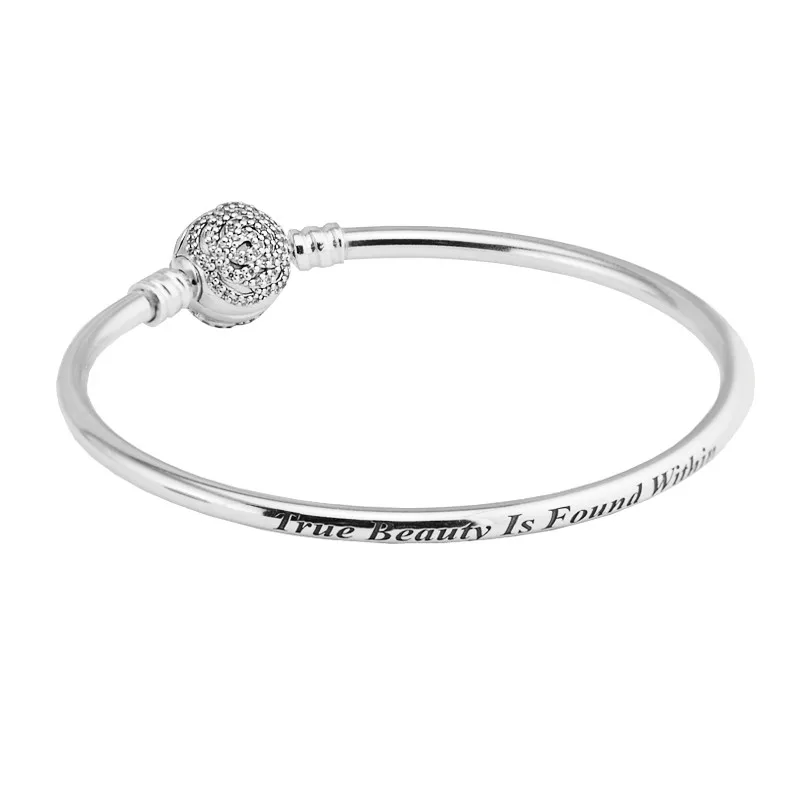 Beauty & The Beast Silver Bangles Clear CZ Rose Clasp Fine 925 Sterling Silver Jewelry DIY Charms Bracelets & Bangles for Women
Beauty & The Beast Silver Bangles Clear CZ Rose Clasp Fine 925 Sterling Silver Jewelry DIY Charms Bracelets & Bangles for Women
