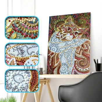 Special Shaped Cat Diamond Embroidery Crystal Diamond Painting Mandala Shining Round Rhinestones Cross Stitch Home Decor
Special Shaped Cat Diamond Embroidery Crystal Diamond Painting Mandala Shining Round Rhinestones Cross Stitch Home Decor