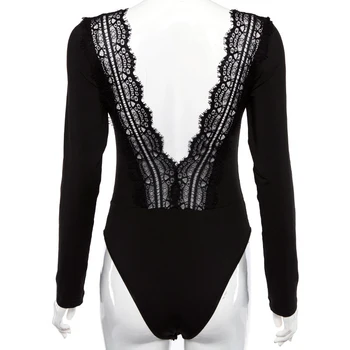 2018 Autumn Lace Backless Sexy Bodysuit Women Jumpsuit Romper Long Sleeve T Shirt For Femme Blusa WS9269V
2018 Autumn Lace Backless Sexy Bodysuit Women Jumpsuit Romper Long Sleeve T Shirt For Femme Blusa WS9269V