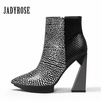 Jady Rose 2019 Women Ultra High Heels Shoes Genuine Leather Winter Autumn Zipper Ankle Boots Women Pointed Toe Fashion New Pumps
Jady Rose 2019 Women Ultra High Heels Shoes Genuine Leather Winter Autumn Zipper Ankle Boots Women Pointed Toe Fashion New Pumps