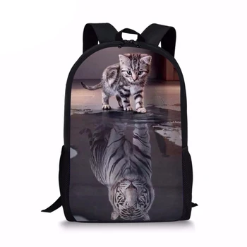 Funny 3D Cat Reflection Tiger Print Boys Girls School Bags Primary School Students Bookbag Casual Children Schoolbagsumka
Funny 3D Cat Reflection Tiger Print Boys Girls School Bags Primary School Students Bookbag Casual Children Schoolbagsumka