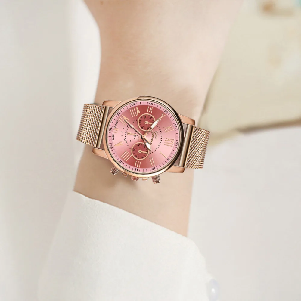 Hot Sale Fashion Stainless Steel Rose Gold & Silver Band Quartz Watch Luxury Womens Female Clock Montre Femme Wrist Watches 4EA
Hot Sale Fashion Stainless Steel Rose Gold & Silver Band Quartz Watch Luxury Womens Female Clock Montre Femme Wrist Watches 4EA