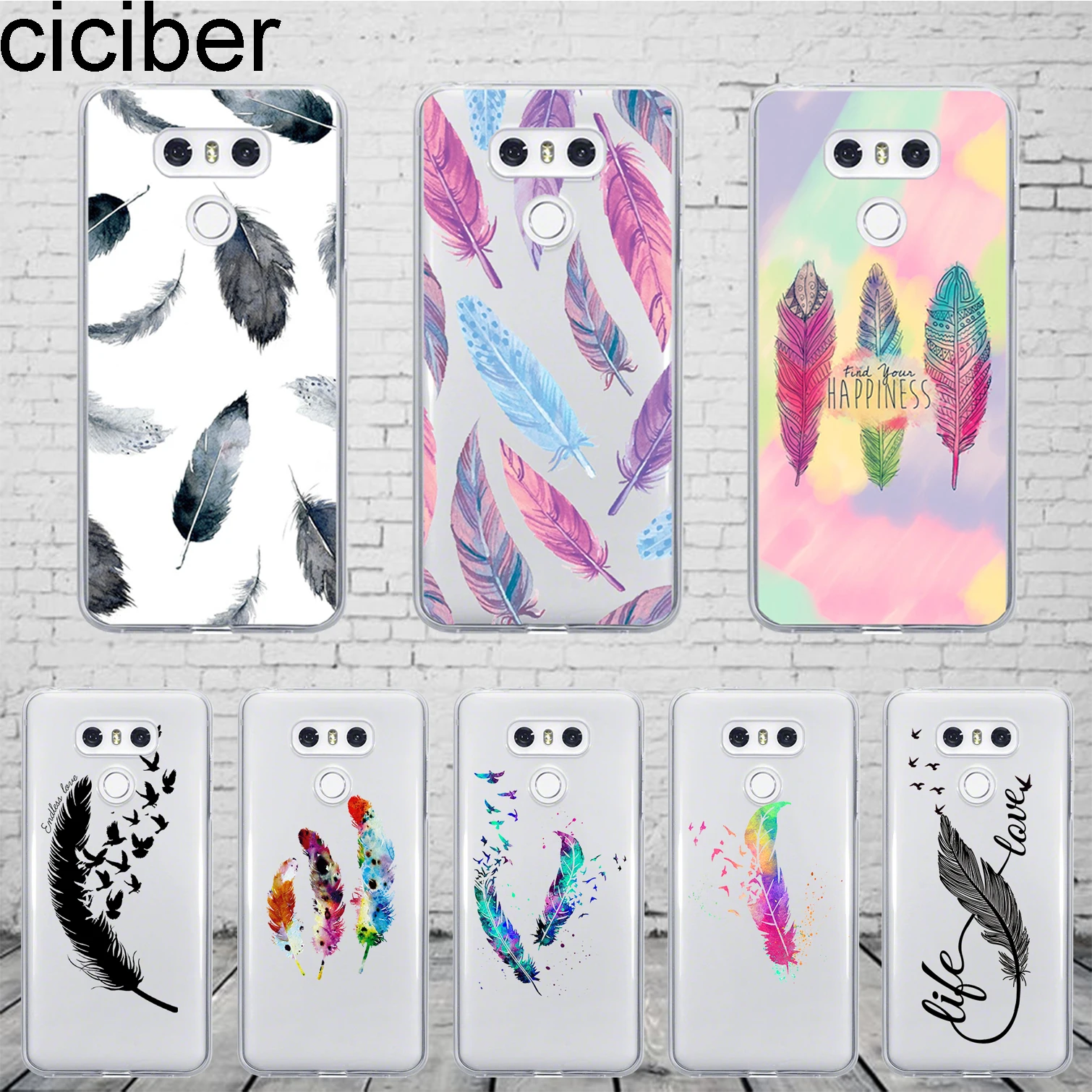 ciciber Colorful Feather Coque For LG G7 G6 G5 V40 V35 V30 V20 ThinQ Phone Case For LG K8 K10 K4 2017 2018 K9 K11 Plus Case TPU
ciciber Colorful Feather Coque For LG G7 G6 G5 V40 V35 V30 V20 ThinQ Phone Case For LG K8 K10 K4 2017 2018 K9 K11 Plus Case TPU