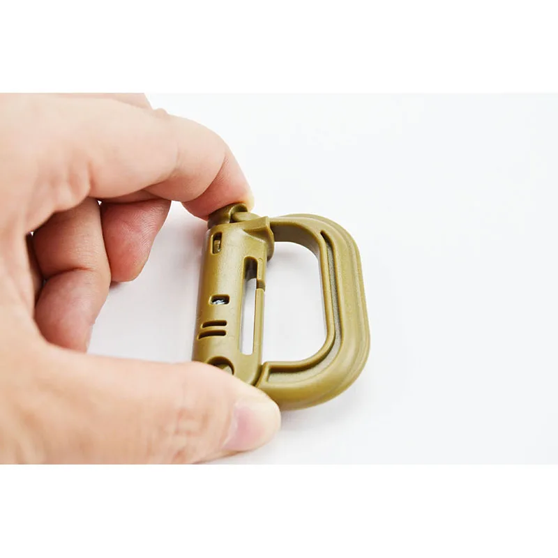 Plastic D Carabiner Push
