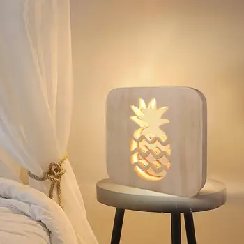 40# New Creative Delicate Workmanship Pineapple LED Bedside Night Light USB Rechargeable Wooden Table Lamp Home Decor
40# New Creative Delicate Workmanship Pineapple LED Bedside Night Light USB Rechargeable Wooden Table Lamp Home Decor