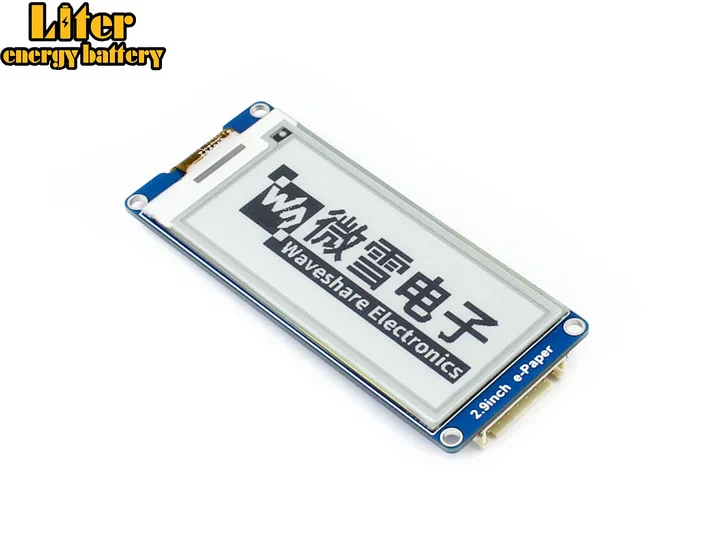 Waveshare 296x1282.9inch e-Paper Module,2.9''E-Ink display,SPI interface,For Raspberry Pi,Two color: black,white,partial refresh
Waveshare 296x1282.9inch e-Paper Module,2.9''E-Ink display,SPI interface,For Raspberry Pi,Two color: black,white,partial refresh