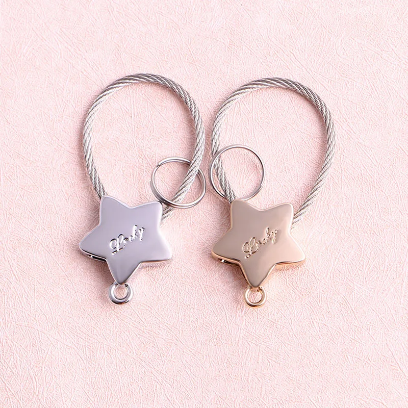 steel wire pentagram keychain key ring wire rope key chain key holder cute portachiavi chaveiro llaveros mujer bag charm
steel wire pentagram keychain key ring wire rope key chain key holder cute portachiavi chaveiro llaveros mujer bag charm