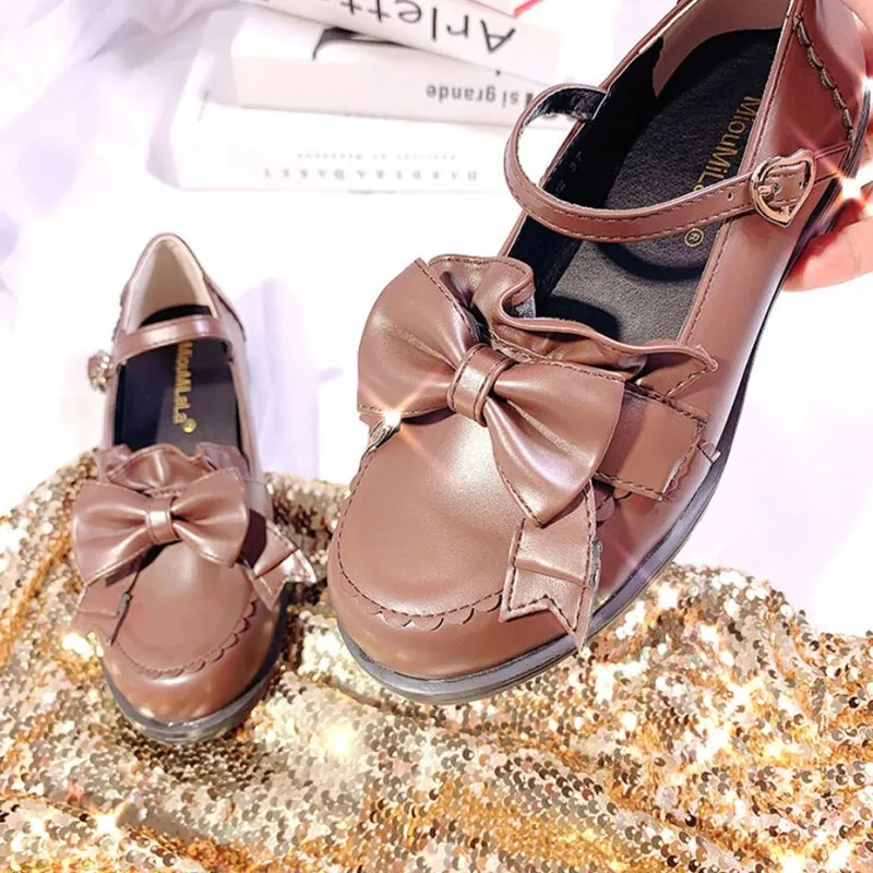 Retro JK Uniform Student Shoes Cosplay PU Sweet Lolita 3 Colors Bowknot Princess Kawaii Girl Shoes Low Heel Round Head Loli Shoe
Retro JK Uniform Student Shoes Cosplay PU Sweet Lolita 3 Colors Bowknot Princess Kawaii Girl Shoes Low Heel Round Head Loli Shoe