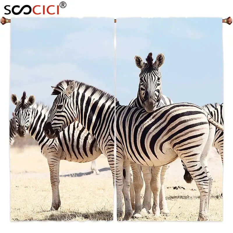 Window Curtains Treatments 2 Panels,Wildlife Decor Three Zebras In National Park Savannah Safari ,Home Decor Window Drapes
Window Curtains Treatments 2 Panels,Wildlife Decor Three Zebras In National Park Savannah Safari ,Home Decor Window Drapes