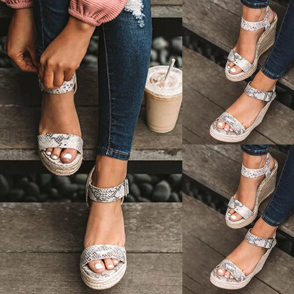 Women Summer Fashion Ankle Strap Outside Animal Prints Pattern Sandals Wedges Retro Platform Peep Toe Open Toe Sandals Apr 4
Women Summer Fashion Ankle Strap Outside Animal Prints Pattern Sandals Wedges Retro Platform Peep Toe Open Toe Sandals Apr 4