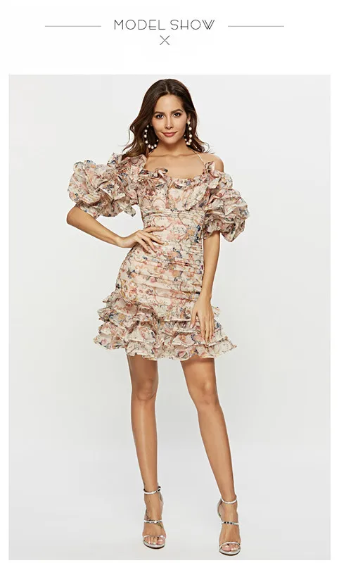 TANG 2019 New Arrivel Summer Sexy Open Back Sling Dress Korean Chiffon Floral Print Women Dress Slim High Waist Beach Dresses (4)