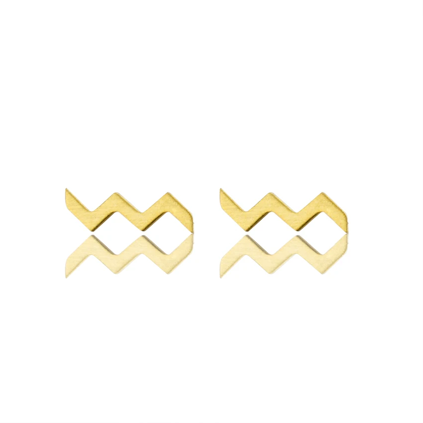 Stainless Steel Geometry Curved Wave Stud Earrings For Women Brincos Gold Silver Color Textured Zigzag Earings Fashion Jewelry
Stainless Steel Geometry Curved Wave Stud Earrings For Women Brincos Gold Silver Color Textured Zigzag Earings Fashion Jewelry