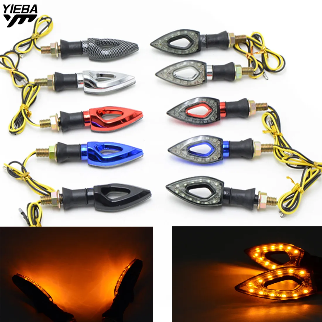 Universal Motorcycle 12V LED Lights Turn Signal Light Lamp For Kawasaki Ninja 250 300 Z250 Z800 Z1000 MT09 MT07 TMAX 500 530
Universal Motorcycle 12V LED Lights Turn Signal Light Lamp For Kawasaki Ninja 250 300 Z250 Z800 Z1000 MT09 MT07 TMAX 500 530