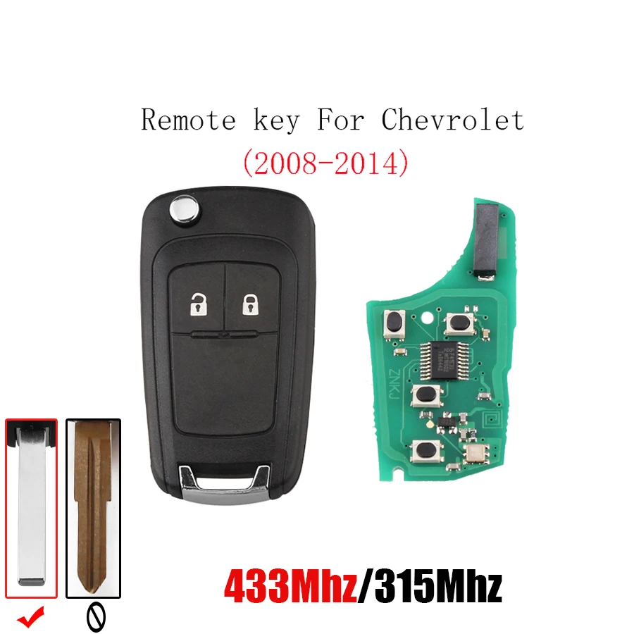 433/315MHz ID46 Chip Remote Key for Chevrolet Cruze Aveo Orlando 2 Button Flip Car Alarm Keyless Entry Fob CAMARO EQUINOX SONIC
433/315MHz ID46 Chip Remote Key for Chevrolet Cruze Aveo Orlando 2 Button Flip Car Alarm Keyless Entry Fob CAMARO EQUINOX SONIC