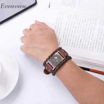 EUEAVAN 5pcs Mix Styles Archangel Pattern Amulet Braided Bracelet Genuine Leather Pulseira Masculina Jewelry Gift For Men
EUEAVAN 5pcs Mix Styles Archangel Pattern Amulet Braided Bracelet Genuine Leather Pulseira Masculina Jewelry Gift For Men