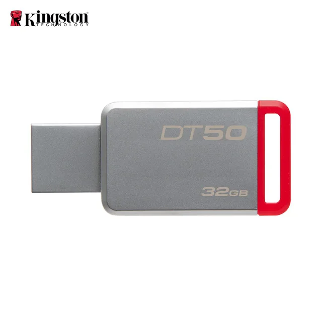 

Kingston Technology DataTraveler 50 32GB, 32 GB, 3.0 (3.1 Gen 1), USB Type-A connector, Capless, Red, Silver