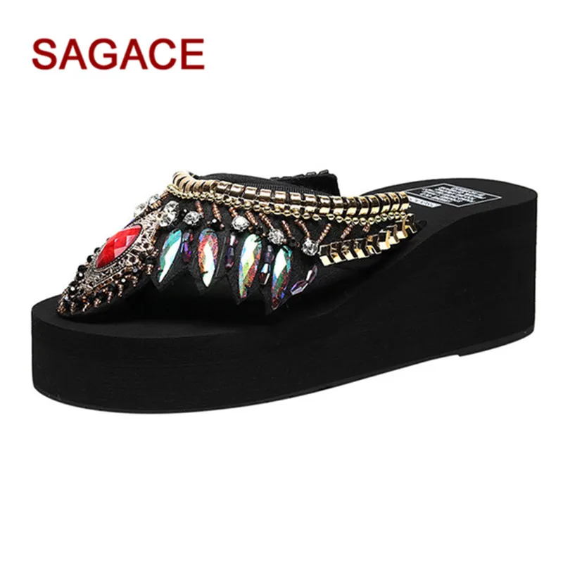 SAGACE Women Slippers Summer Women's Fashion Rhinestone Clip Toe Flats Open Toe Slippers Beach Shoes Zapatos De Mujer
SAGACE Women Slippers Summer Women's Fashion Rhinestone Clip Toe Flats Open Toe Slippers Beach Shoes Zapatos De Mujer