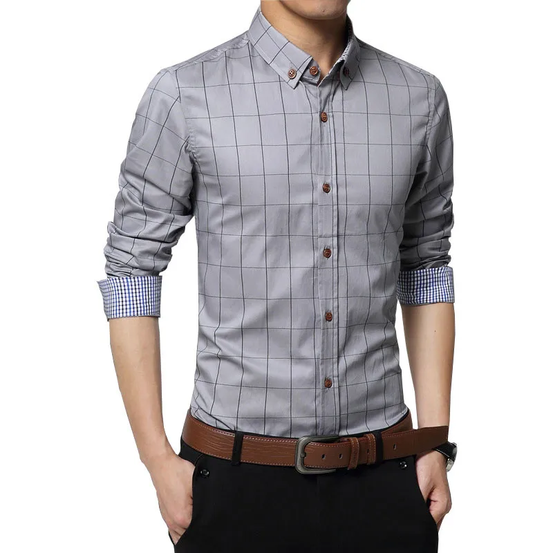 Plus Size 4XL 5XL 2019 Men's Plaid 100% Cotton Dress Shirts Male Long Sleeve Slim Fit Business Casual Shirts Free Shipping
Plus Size 4XL 5XL 2019 Men's Plaid 100% Cotton Dress Shirts Male Long Sleeve Slim Fit Business Casual Shirts Free Shipping