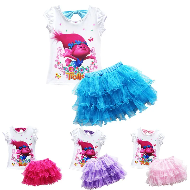 Girl's Dress Trolls Short T-shirt Dresses Cartoon Print Cotton Costume Children's Suit For Girls Birthday Gift Summer Clothing
Girl's Dress Trolls Short T-shirt Dresses Cartoon Print Cotton Costume Children's Suit For Girls Birthday Gift Summer Clothing