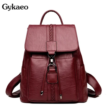 Gykaeo Casual Women's Backpack Ladies Fashion Tassel School Backpack Preppy Style Soild Soft Leather Large Capacity Backpacks
Gykaeo Casual Women's Backpack Ladies Fashion Tassel School Backpack Preppy Style Soild Soft Leather Large Capacity Backpacks