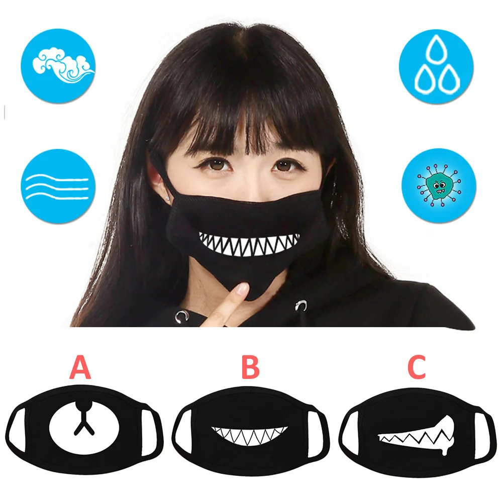 Outdoor Sports Cycling Bicycle Mask 3D Printed Half Face Mouth Mask Black Simple Cute Cartoon Cotton Healthy Bike Mask
Outdoor Sports Cycling Bicycle Mask 3D Printed Half Face Mouth Mask Black Simple Cute Cartoon Cotton Healthy Bike Mask