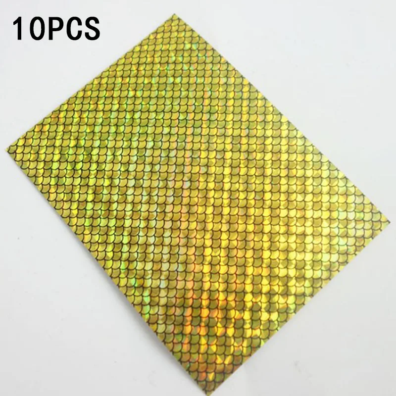 Fish Scale Shape Lure Baits Making Adhesive Reflective 10pcs Fishing Lure Sticker Tape Hologram Paper Waterproof Film 10cm*7cm
Fish Scale Shape Lure Baits Making Adhesive Reflective 10pcs Fishing Lure Sticker Tape Hologram Paper Waterproof Film 10cm*7cm