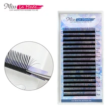 Misslamode 0.07 5D ปริมาณขยาย Mink False ขนตาปลอมตา Lashes ขนตาปลอมธรรมชาติแต่ละ(China)