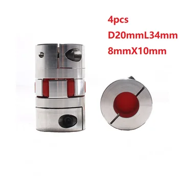4pcs 8x10 D20L34 Aluminium Shaft Plum Coupling Motor Connector Flexible shaft CNC Parts
4pcs 8x10 D20L34 Aluminium Shaft Plum Coupling Motor Connector Flexible shaft CNC Parts
