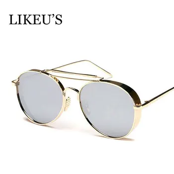 LIKEU'S New Design Round Sunglasses with thick sections of glasses Oval Sunglasses Mirrored Brand Designer Sun glasses Vintage
LIKEU'S New Design Round Sunglasses with thick sections of glasses Oval Sunglasses Mirrored Brand Designer Sun glasses Vintage