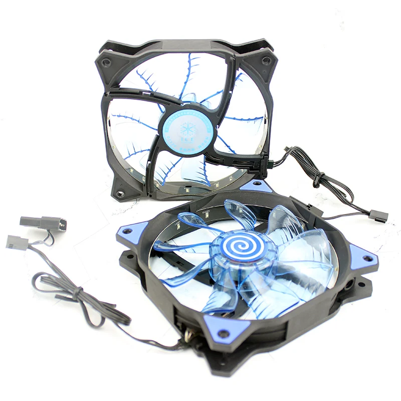 Desktop computer silent blue light dazzle cool fan LED dazzle light 12cm chassis cooling fan 4LEDs or 12LEDs
Desktop computer silent blue light dazzle cool fan LED dazzle light 12cm chassis cooling fan 4LEDs or 12LEDs