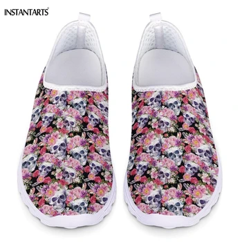INSTANTARTS Breathable Woman Man Sports Shoes Rose Skull Head Floral Pattern Adults Sneakers Slip On Air Mesh Gym Shoes Light
INSTANTARTS Breathable Woman Man Sports Shoes Rose Skull Head Floral Pattern Adults Sneakers Slip On Air Mesh Gym Shoes Light