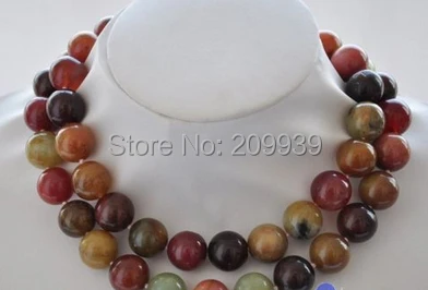 Free shipping 00955 33" 16mm round green rose red Semi-precious Stone bead necklace
Free shipping 00955 33" 16mm round green rose red Semi-precious Stone bead necklace