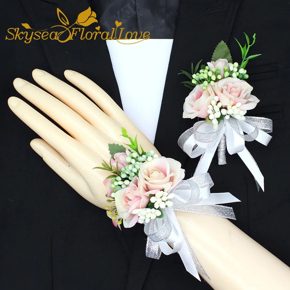 New party corsages prom groom bride bow designed elegant wedding flower wrist corsage boutonniere Free Shipping
New party corsages prom groom bride bow designed elegant wedding flower wrist corsage boutonniere Free Shipping