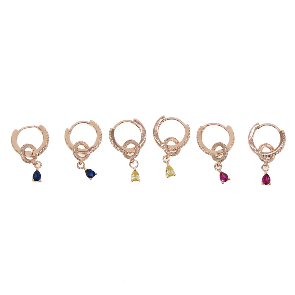 2018 fashion Hot selling cubic zirconia earring round CZ circle tear drop charm blue yellow red delicate Romantic women jewelry
2018 fashion Hot selling cubic zirconia earring round CZ circle tear drop charm blue yellow red delicate Romantic women jewelry