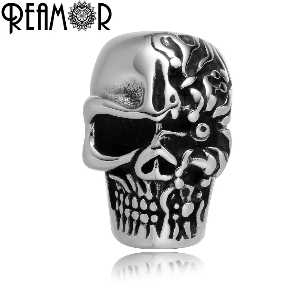 REAMOR 5pcs 316l Stainless Steel 8mm Totem Double Face Skull Head Magnetic Clasps Leather Bracelets Buckle DIY Jewelry Findings
REAMOR 5pcs 316l Stainless Steel 8mm Totem Double Face Skull Head Magnetic Clasps Leather Bracelets Buckle DIY Jewelry Findings