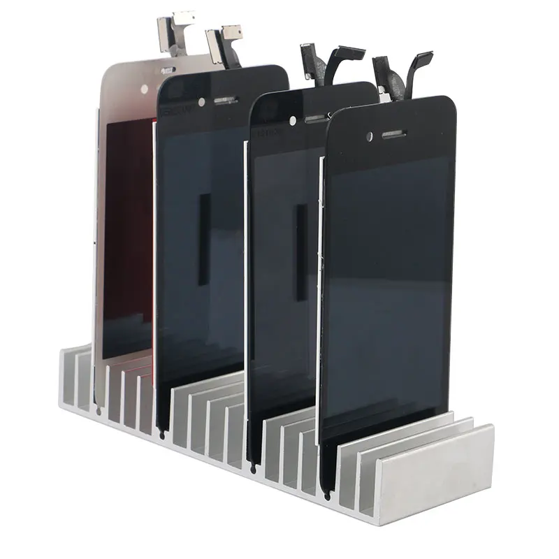 Aluminum Metal LCD PCB Holder Tray Slots for iPhone Samsung LCD Panel Refurbish Support Station Phone Repair Tools
Aluminum Metal LCD PCB Holder Tray Slots for iPhone Samsung LCD Panel Refurbish Support Station Phone Repair Tools