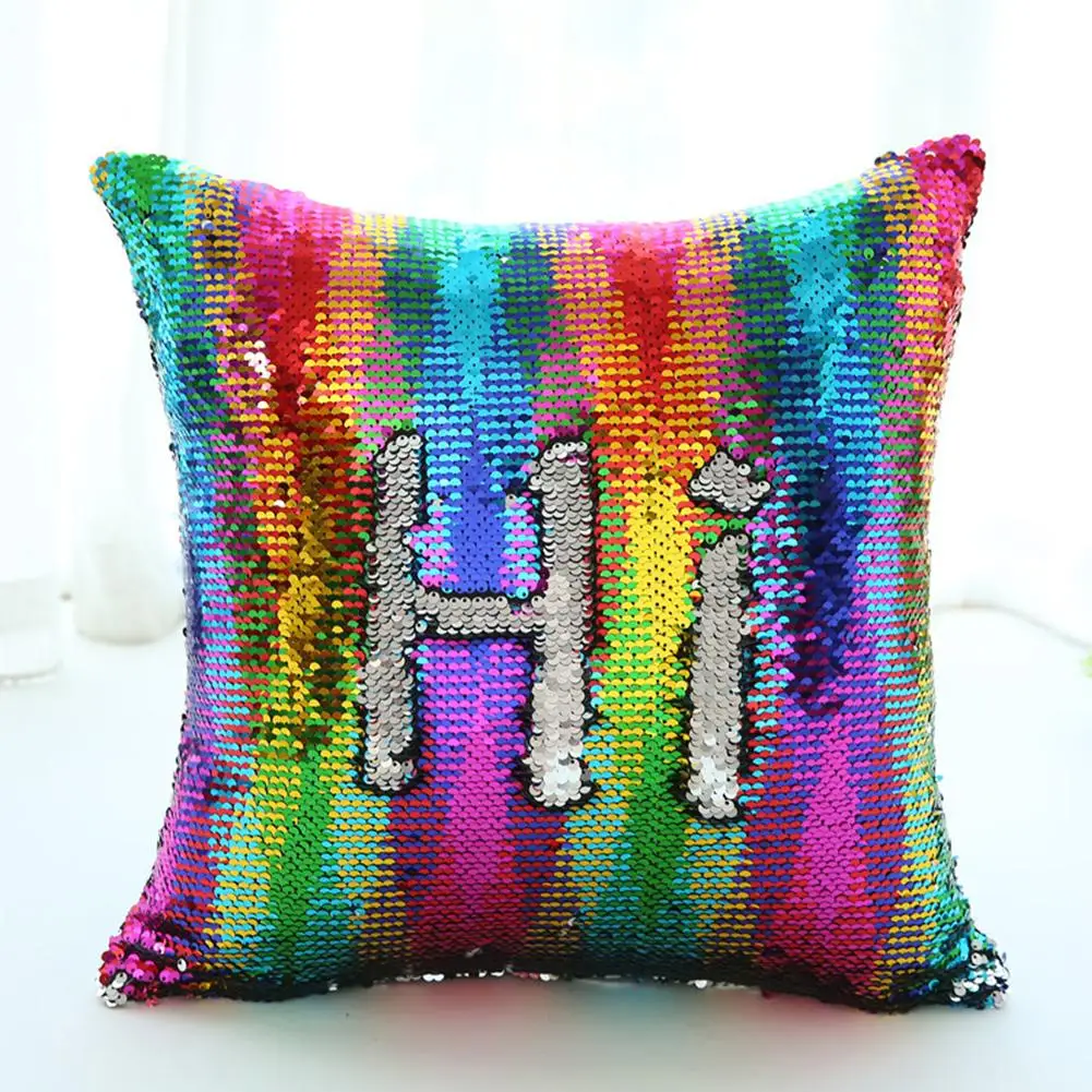 40X40cm DIY Mermaid Sequin Cushion Cover Magical Throw Pillowcase Color Changing Reversible Pillow Case For Home Decor
40X40cm DIY Mermaid Sequin Cushion Cover Magical Throw Pillowcase Color Changing Reversible Pillow Case For Home Decor