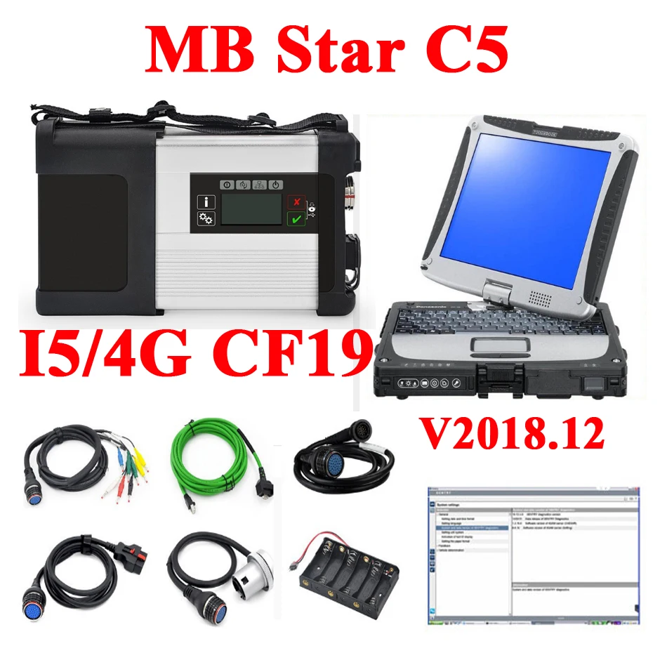 New V2018.12 MB SD Connect Compact 5 mb star C5 & Diagnosis laptop CF19 cf-19 I5 4GB better C4 for B-enz Cars Trucks diagnostic
New V2018.12 MB SD Connect Compact 5 mb star C5 & Diagnosis laptop CF19 cf-19 I5 4GB better C4 for B-enz Cars Trucks diagnostic