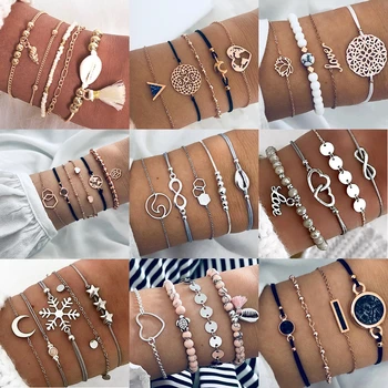 Boho Jewelry Bracelets & Bangles for Women Bohemian Vintage Bead Bracelets Set For Women Fashion Multilayer Accessories Bijoux 
Boho Jewelry Bracelets & Bangles for Women Bohemian Vintage Bead Bracelets Set For Women Fashion Multilayer Accessories Bijoux