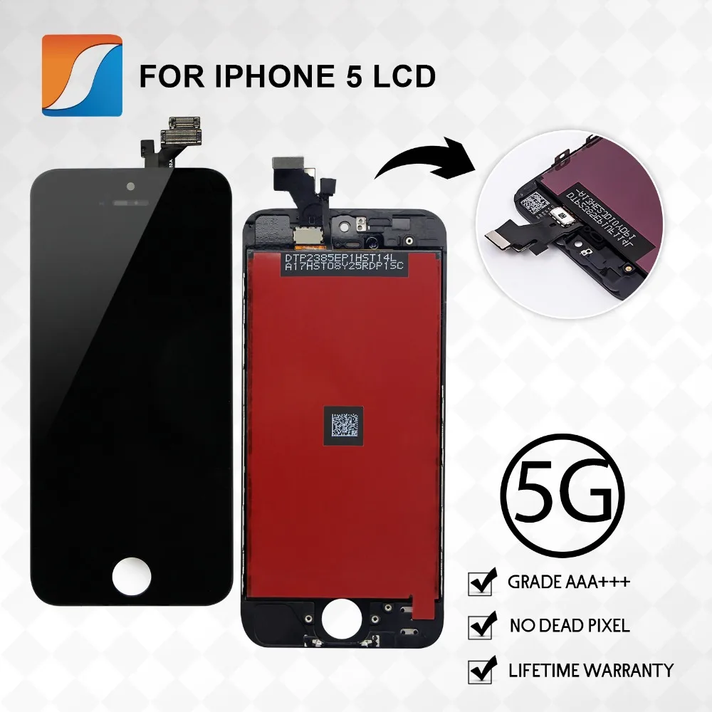 Wholesale Price screen replacement for iPhone 5 LCD with touch screen digitizer assembly 100% Tested
Wholesale Price screen replacement for iPhone 5 LCD with touch screen digitizer assembly 100% Tested