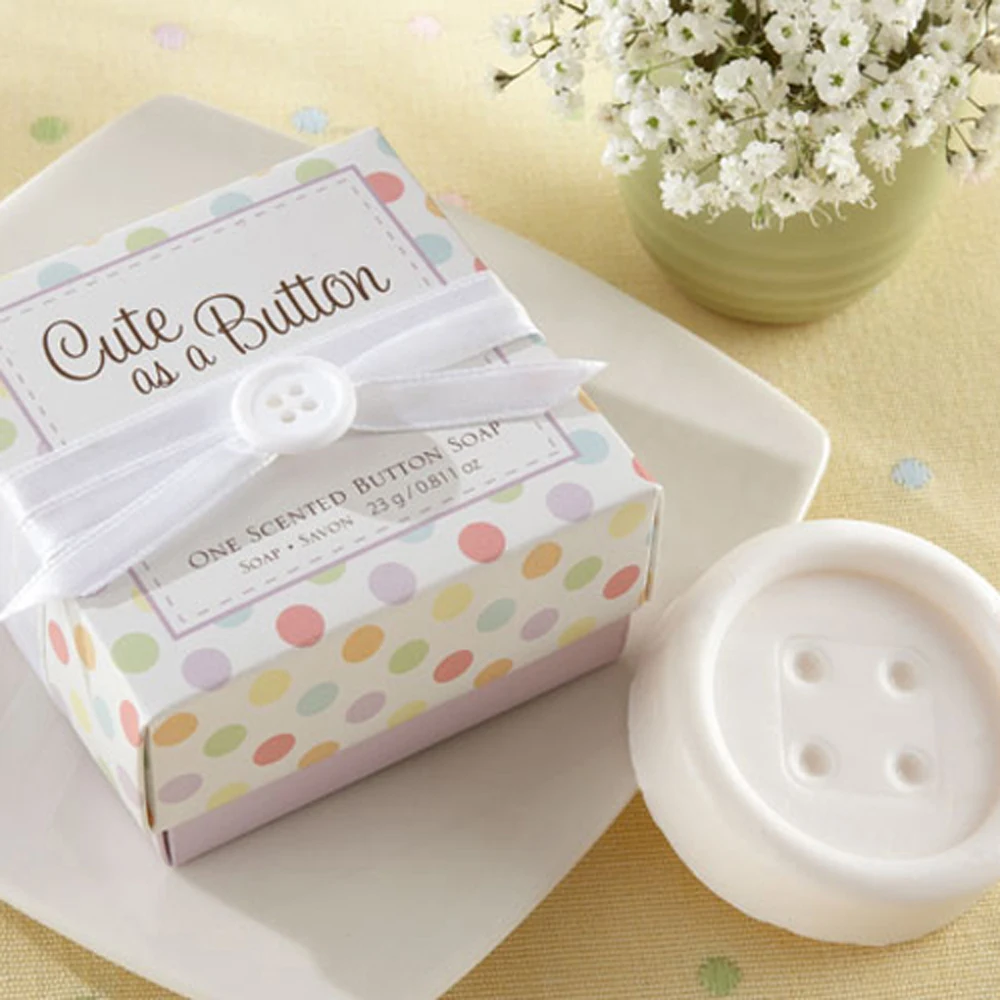 Button Modelling Small Boxed Soap Handmade Home Baby Birth Shower Bath Soap Unique Souvenirs Scented Wedding Gifts Party Favors
Button Modelling Small Boxed Soap Handmade Home Baby Birth Shower Bath Soap Unique Souvenirs Scented Wedding Gifts Party Favors