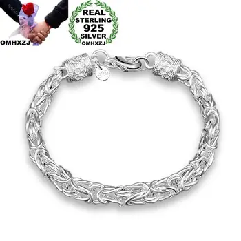 OMHXZJ Wholesale Personality Fashion OL Woman Girl Party Gift Silver Dragon Head Chain Thick 925 Sterling Silver Bracelet BR84
OMHXZJ Wholesale Personality Fashion OL Woman Girl Party Gift Silver Dragon Head Chain Thick 925 Sterling Silver Bracelet BR84