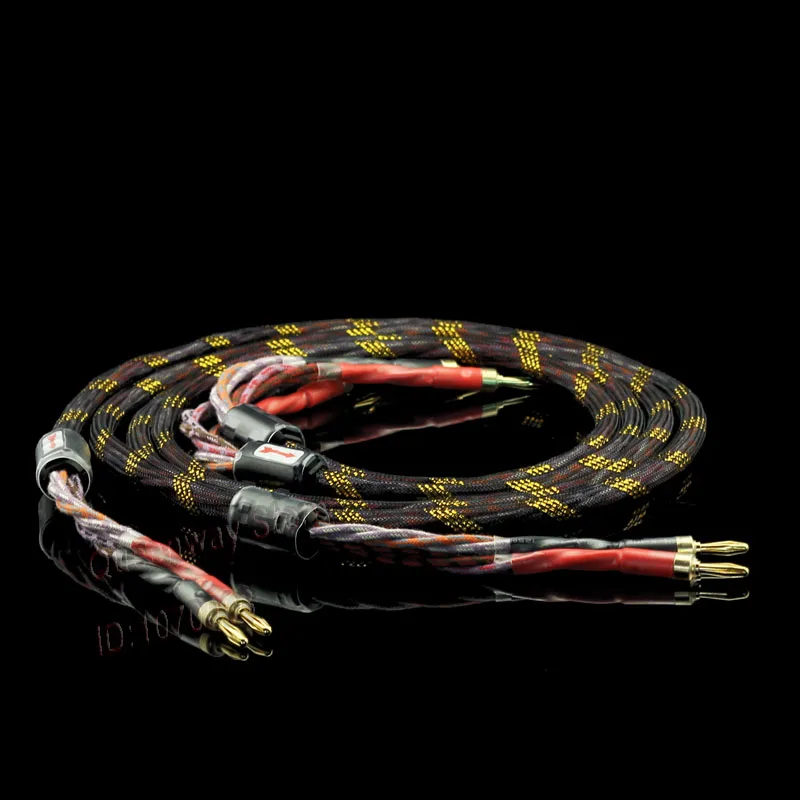 Speaker cable Professional HIFI Pure copper Audio cable Banana plug/Y type plug upgraded/HIFI Version
Speaker cable Professional HIFI Pure copper Audio cable Banana plug/Y type plug upgraded/HIFI Version