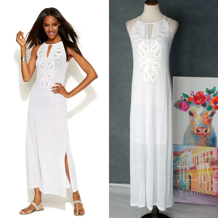 YUNINYOYO hollow Paisley embroidery patternwith bead piece side split Linen holiday women dress give a meshcamisole as present
YUNINYOYO hollow Paisley embroidery patternwith bead piece side split Linen holiday women dress give a meshcamisole as present