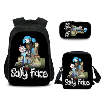 3Pcs/Set More Cheaper School Bags Sally Face Backpacks For Boy Girls Casual Game Printed Backpacks Sets Mochilas School Gift
3Pcs/Set More Cheaper School Bags Sally Face Backpacks For Boy Girls Casual Game Printed Backpacks Sets Mochilas School Gift